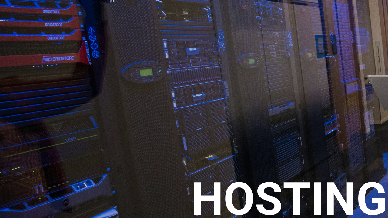 máquinas de servidores de hosting