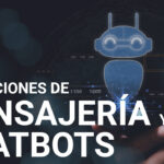 mano con un holograma de un robot representando un chatbot